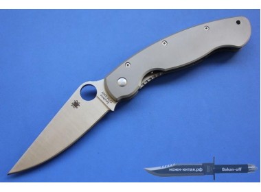 Складной Нож Titanium Spyderco Millitary C36 NKSP010